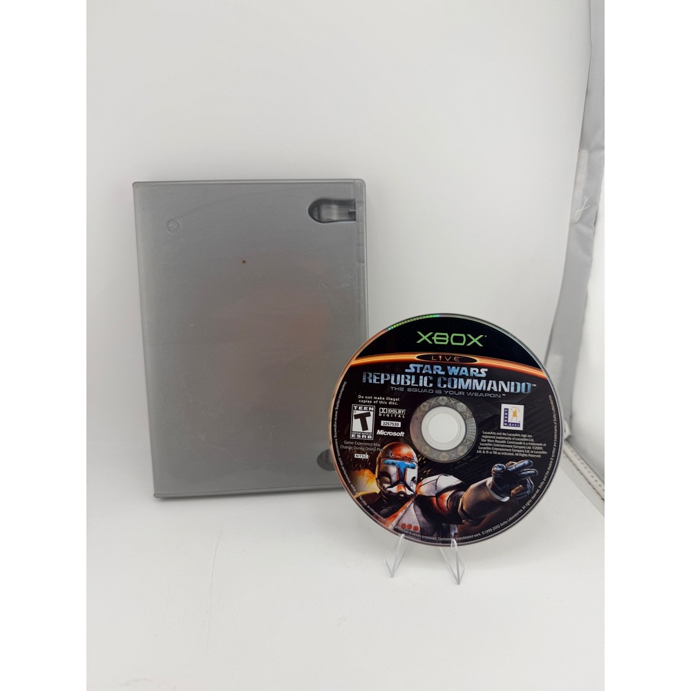 Star Wars Republic Commando Microsoft Xbox 2005LucasArts Tested Disc Silver Case